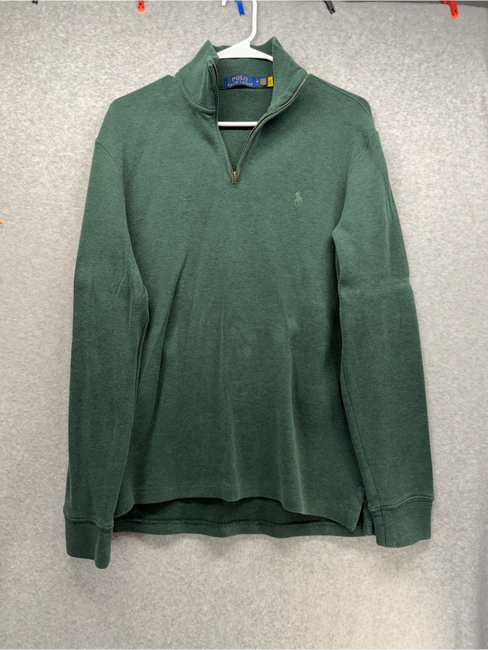 Polo by Ralph Lauren Forest Green Quarter-Zip Sweater